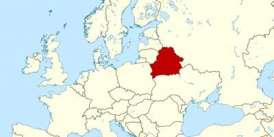Belarús ubicación en el mapa del mundo